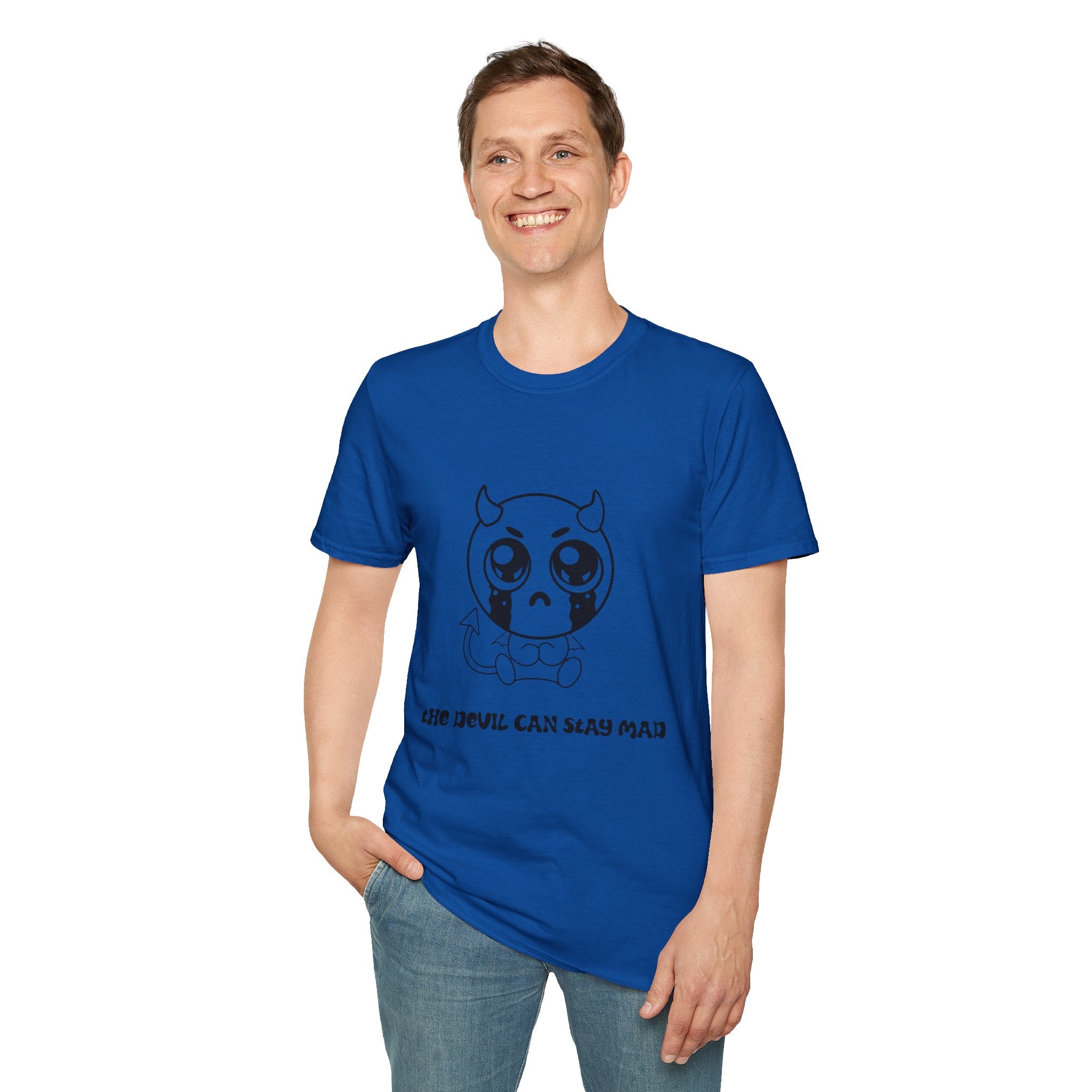 Cute Crying Devil T-Shirt — 'Even Devils Can Stay Mad' Graphic Tee
