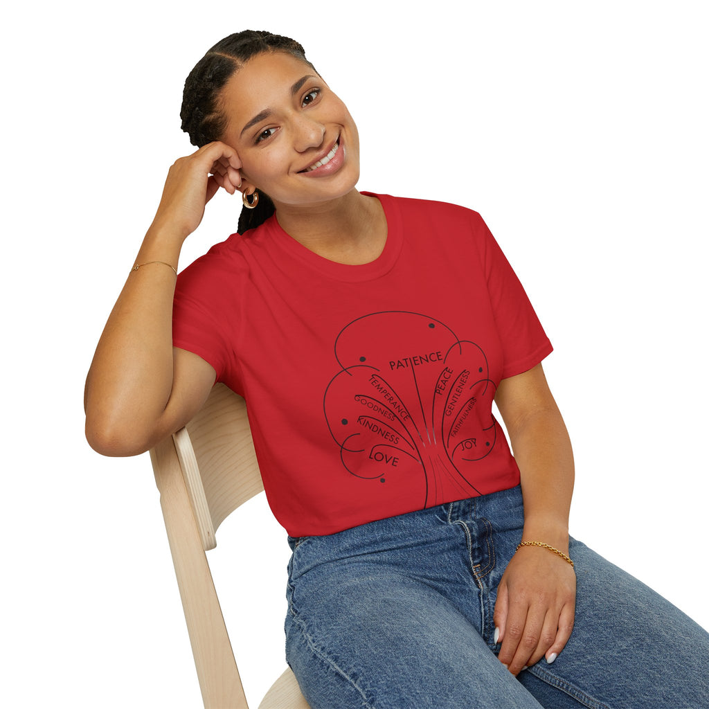 T-Shirt — Minimal 'Fruit of the Spirit' Design (Patience, Kindness, Love)