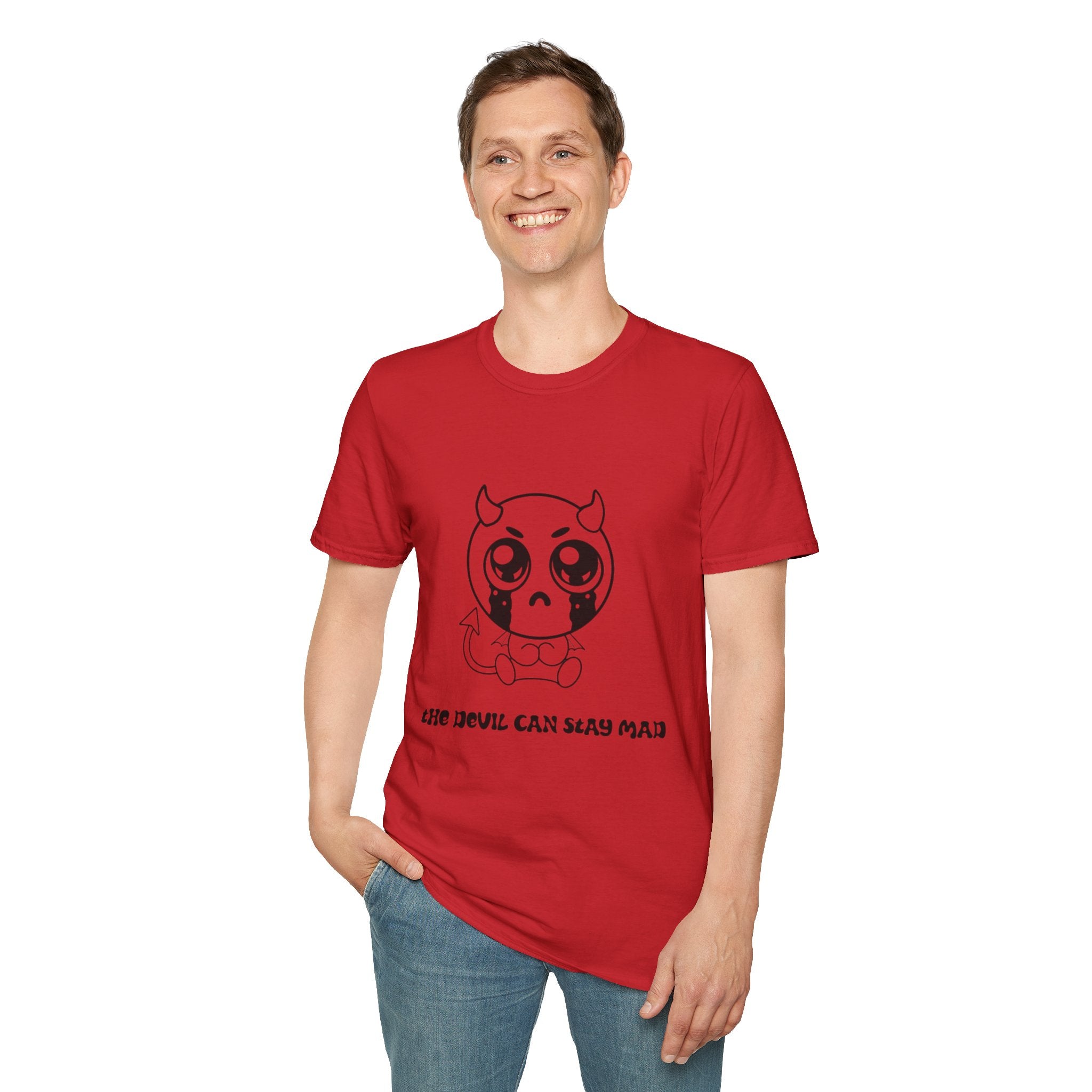 Cute Crying Devil T-Shirt — 'Even Devils Can Stay Mad' Graphic Tee