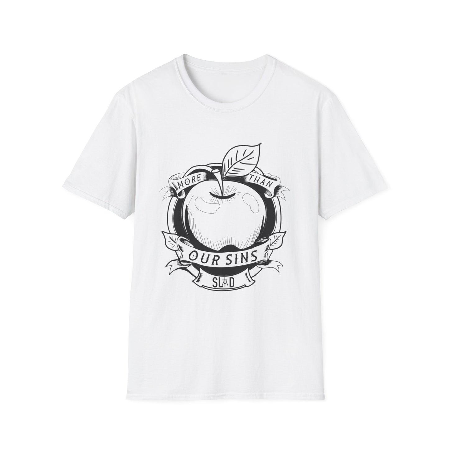 More Than Our Sins Unisex Softstyle T-Shirt - Relaxed Fit, Modern Design