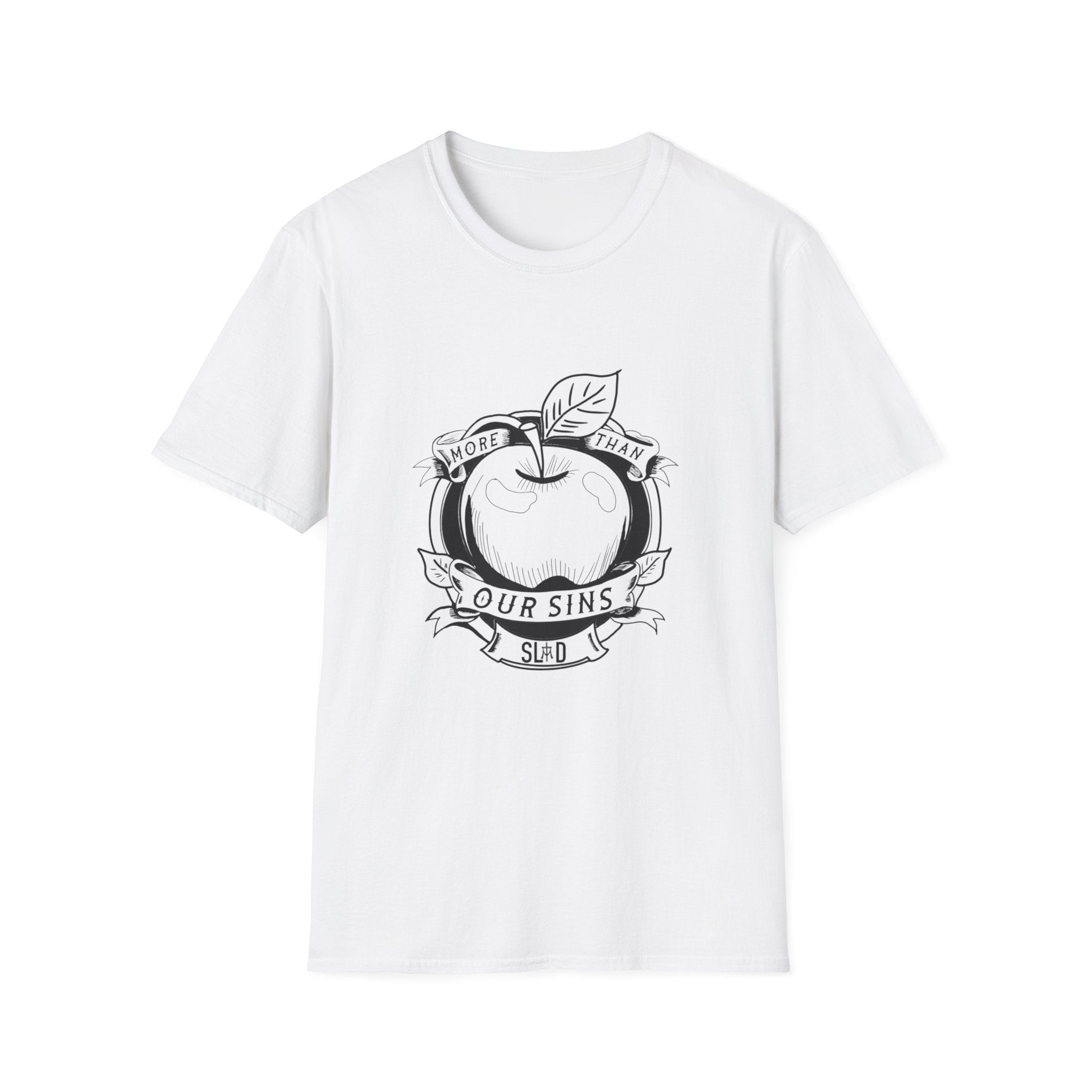 More Than Our Sins Unisex Softstyle T-Shirt - Relaxed Fit, Modern Design