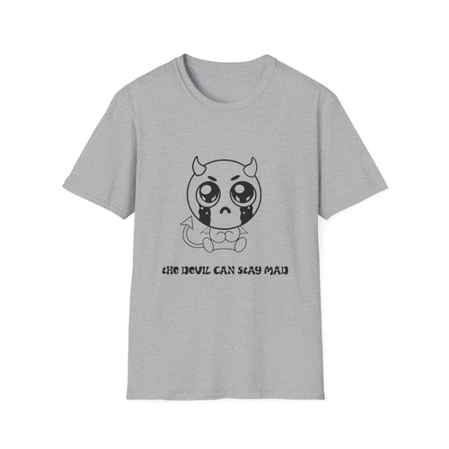 Cute Crying Devil T-Shirt — 'Even Devils Can Stay Mad' Graphic Tee
