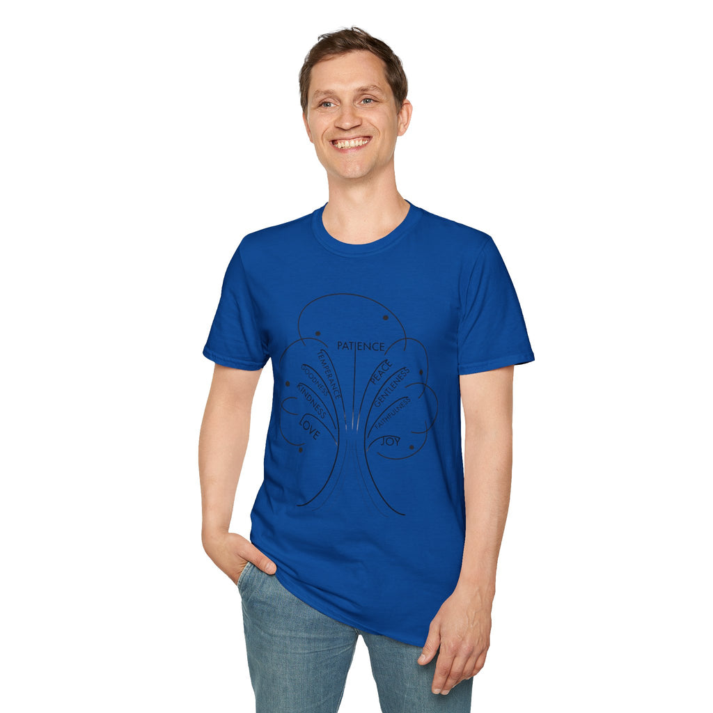 T-Shirt — Minimal 'Fruit of the Spirit' Design (Patience, Kindness, Love)