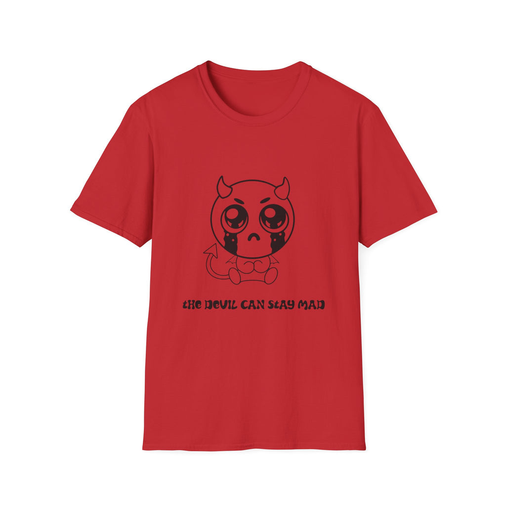 Cute Crying Devil T-Shirt — 'Even Devils Can Stay Mad' Graphic Tee