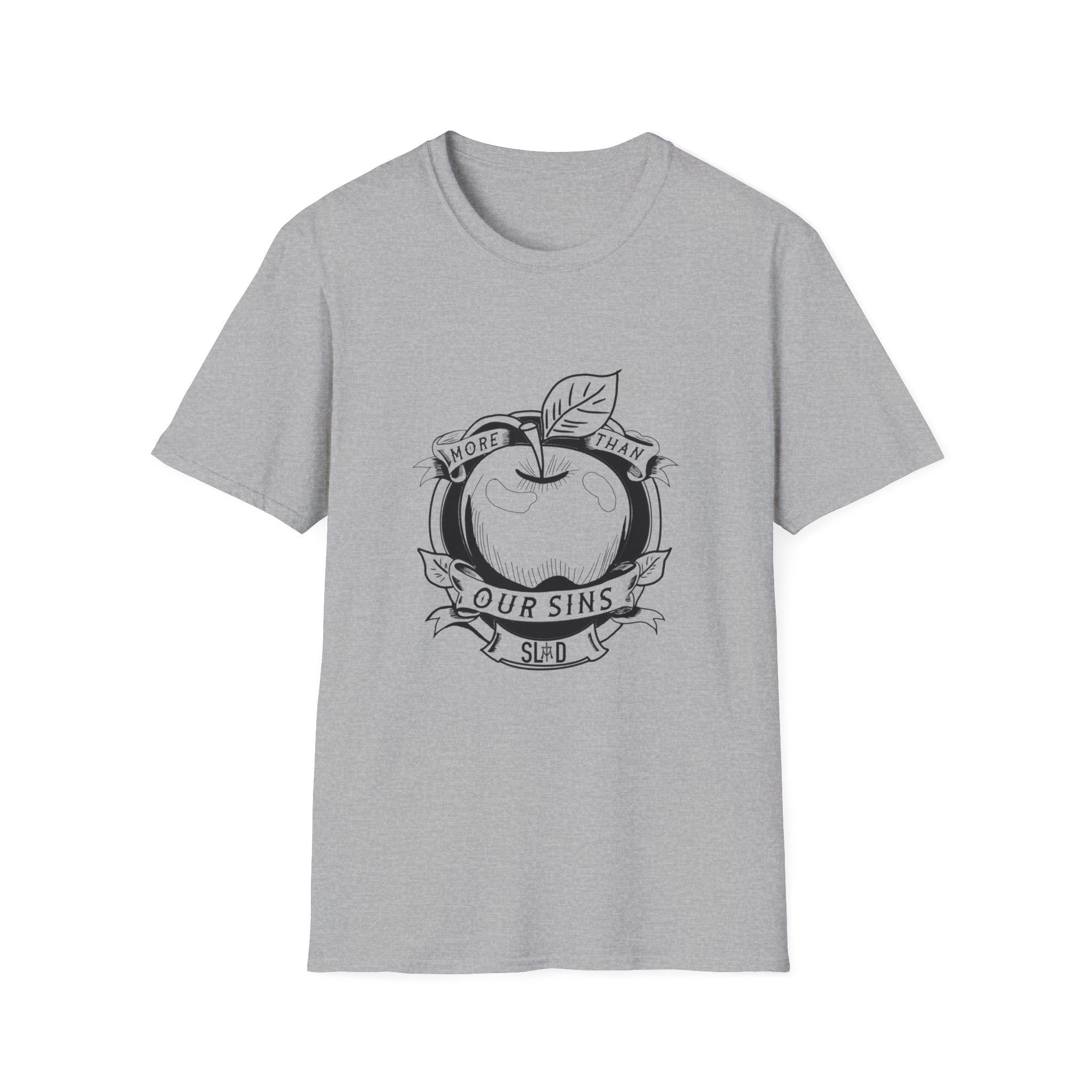 More Than Our Sins Unisex Softstyle T-Shirt - Relaxed Fit, Modern Design