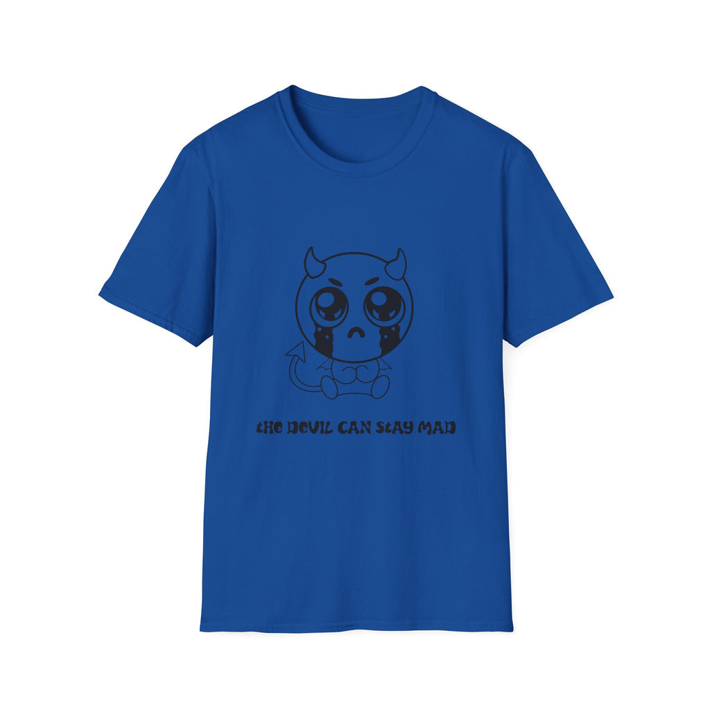 Cute Crying Devil T-Shirt — 'Even Devils Can Stay Mad' Graphic Tee