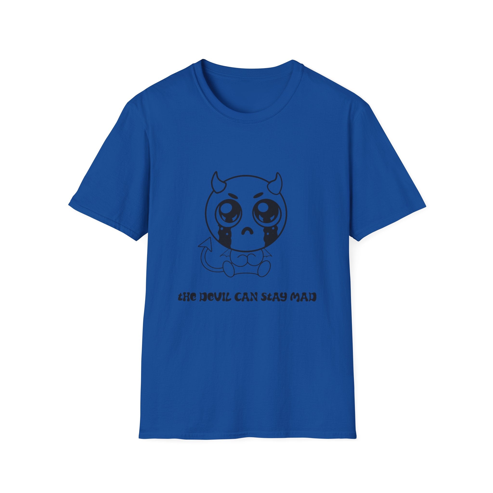 Cute Crying Devil T-Shirt — 'Even Devils Can Stay Mad' Graphic Tee