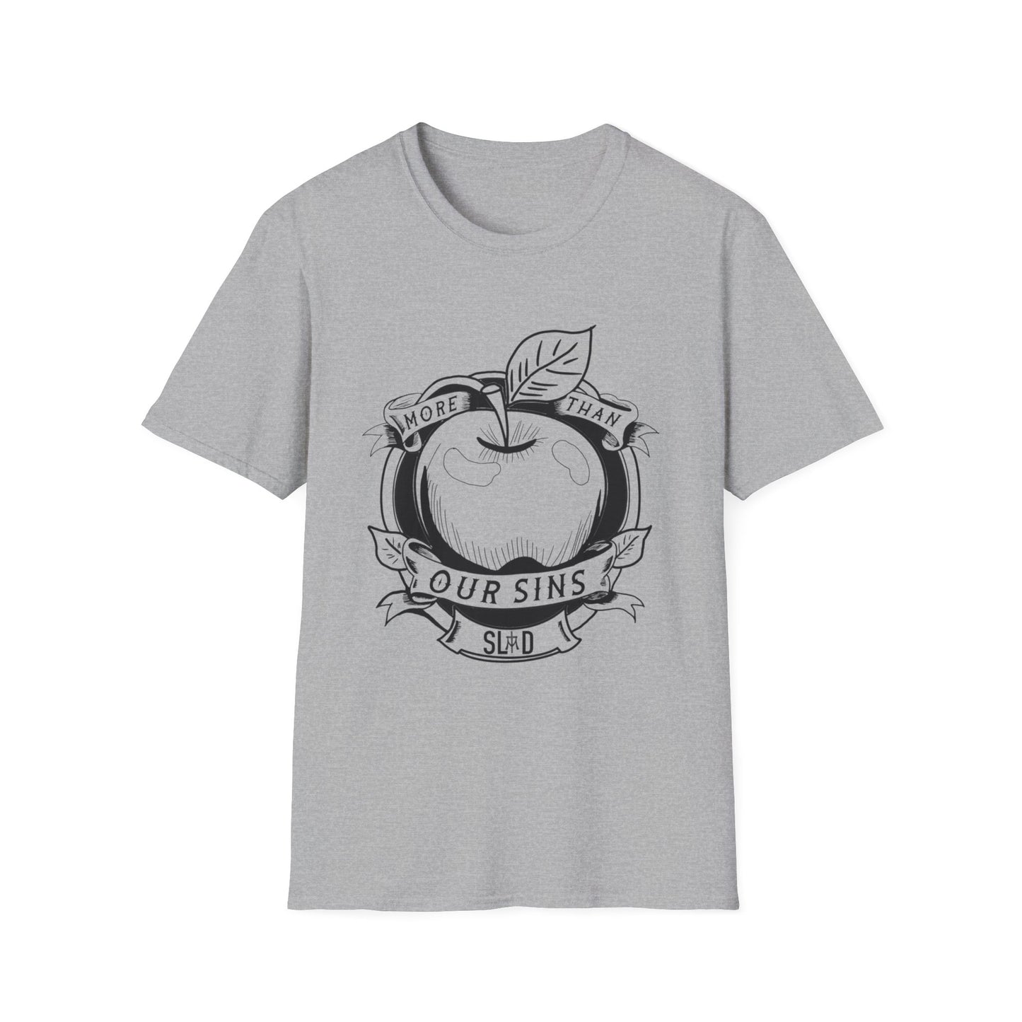 More Than Our Sins Unisex Softstyle T-Shirt - Relaxed Fit, Modern Design