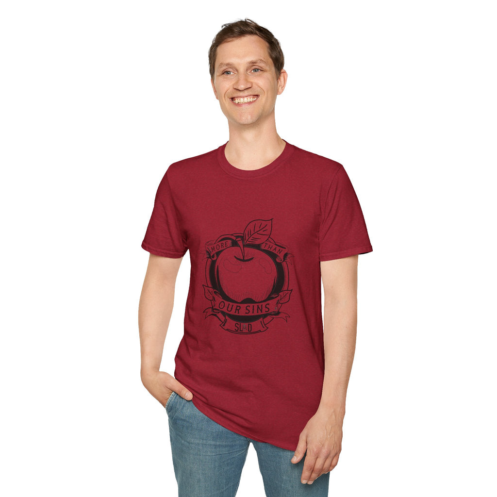 More Than Our Sins Unisex Softstyle T-Shirt - Relaxed Fit, Modern Design