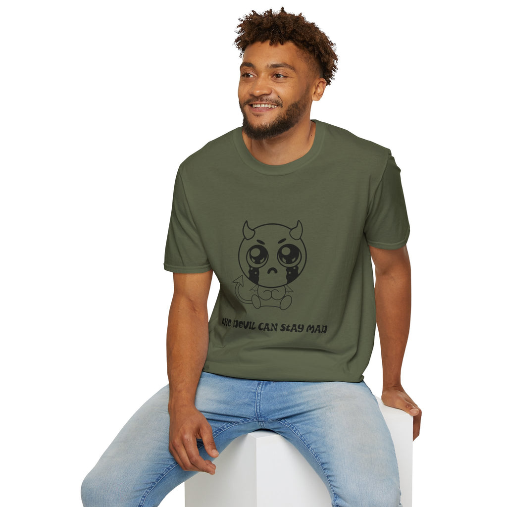 Cute Crying Devil T-Shirt — 'Even Devils Can Stay Mad' Graphic Tee
